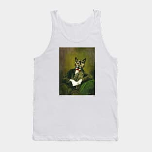 Distinguished Cat Gentleman Tank Top